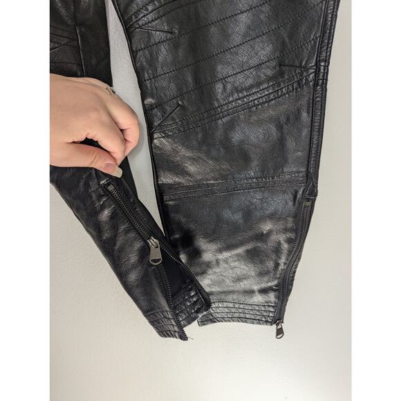 Torrid Rebel Wilson Faux Leather Moto Ankle Zip Pant - Picture 3 of 8